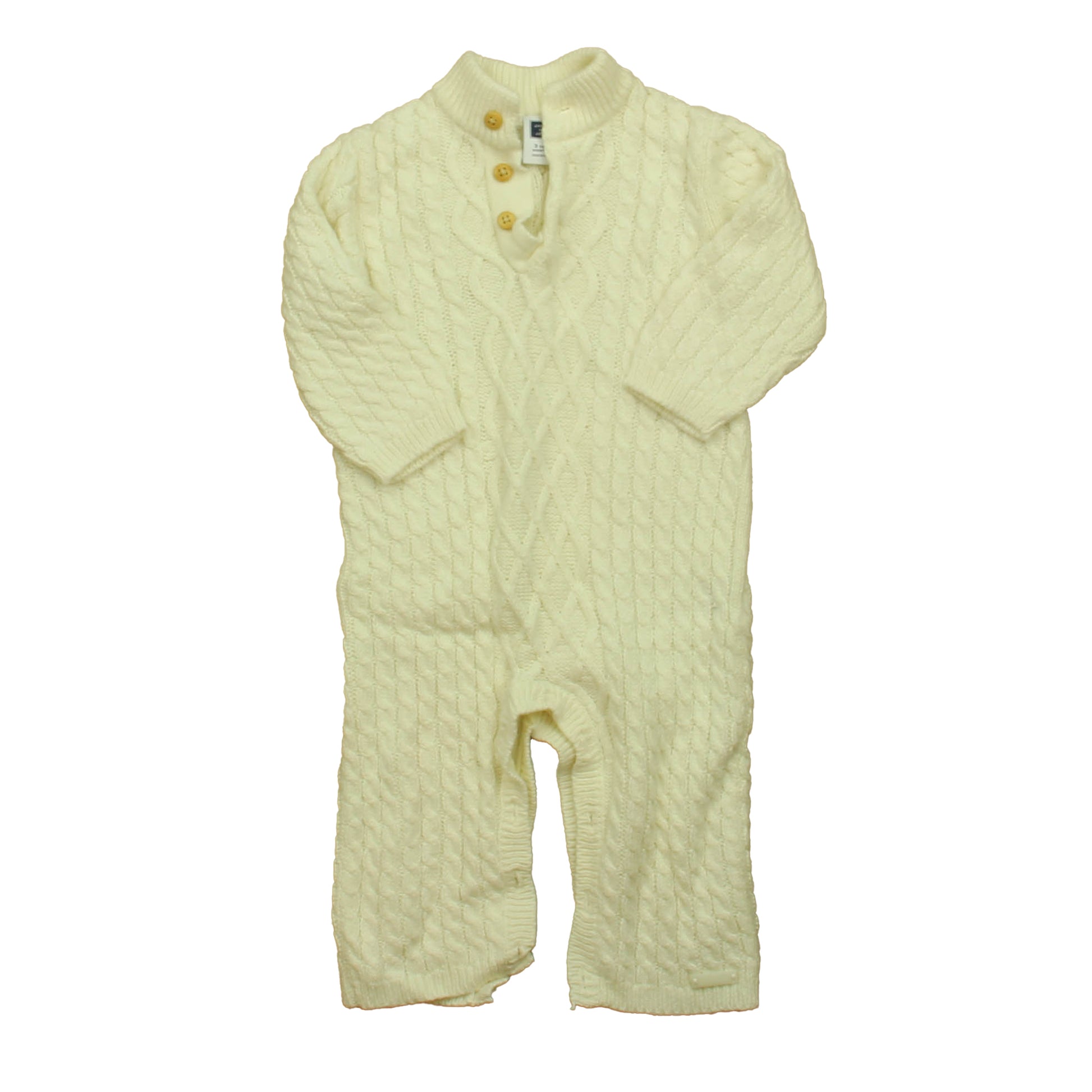 Janie & Jack Boys Ivory Long Sleeve Outfit Size: 3-6 Months Ivory