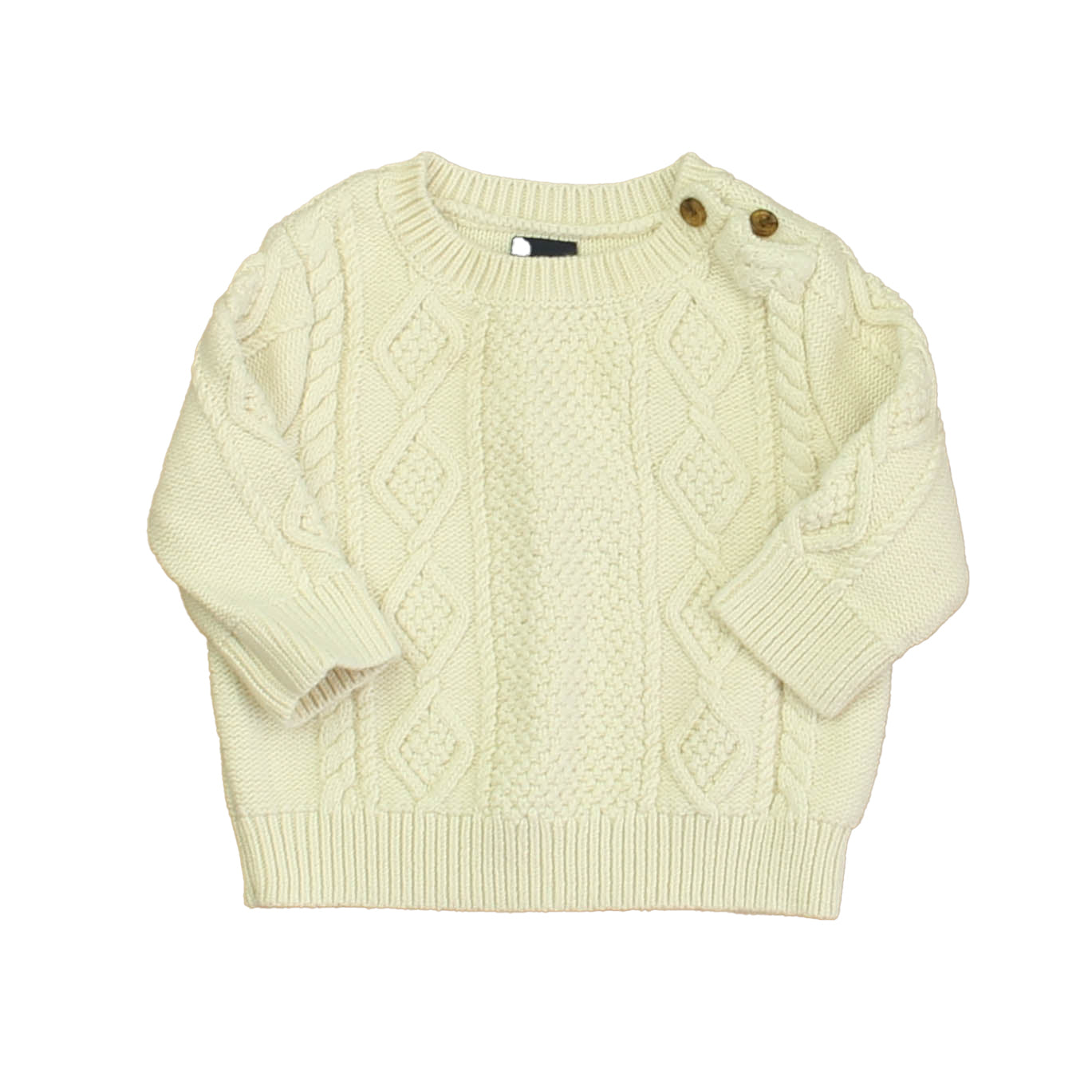 Gap Unisex Ivory Sweater Size: 3-6 Months Ivory