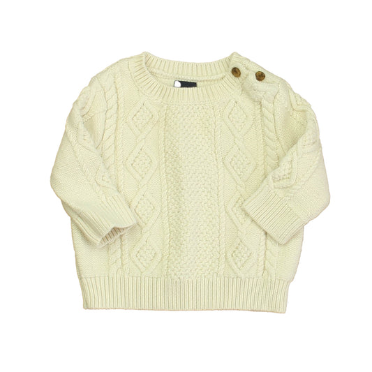 Gap Unisex Ivory Sweater Size: 3-6 Months Ivory