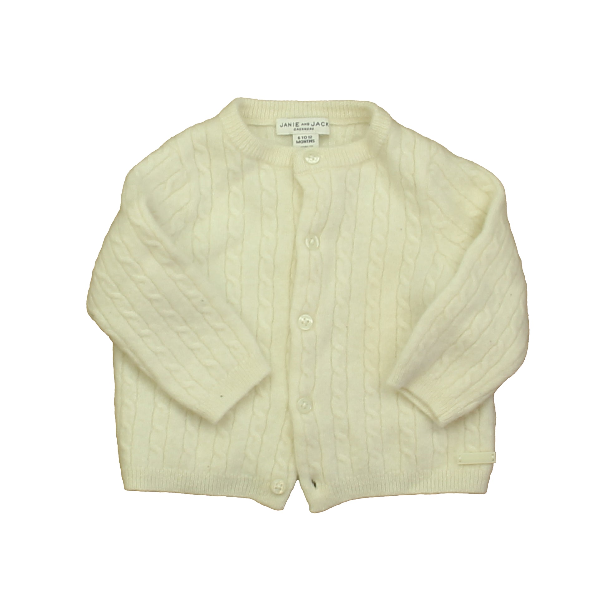 Janie and Jack Unisex Ivory Cardigan Size: 6-12 Months Ivory