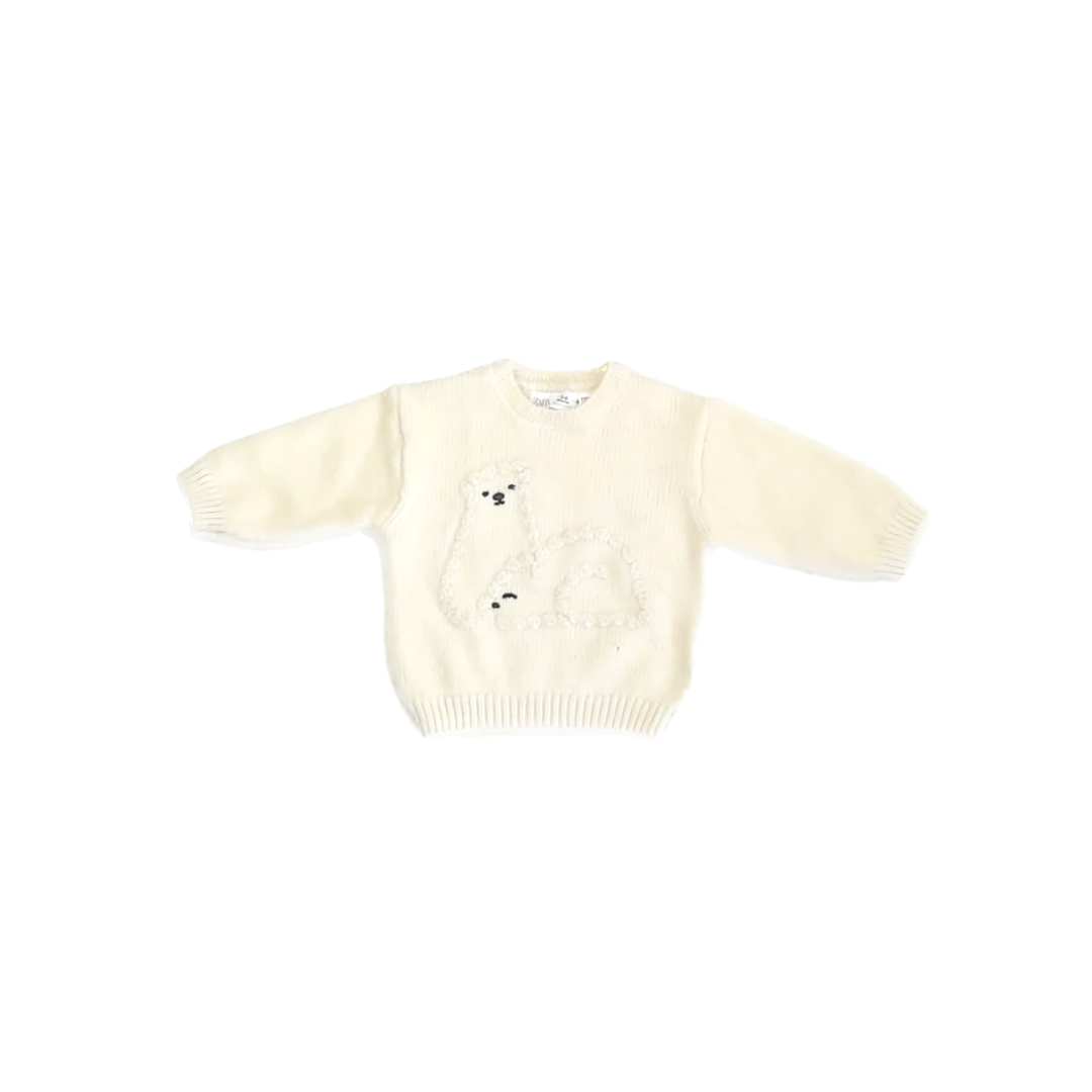 Zara Unisex Ivory Sweater Size: 3-6 Months Ivory