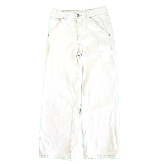 Zara Girls Ivory Jeans Size: 13-14 Years Ivory