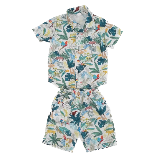 Unknown Boys Jungle Print Apparel Sets Size: 4-6T Jungle Print