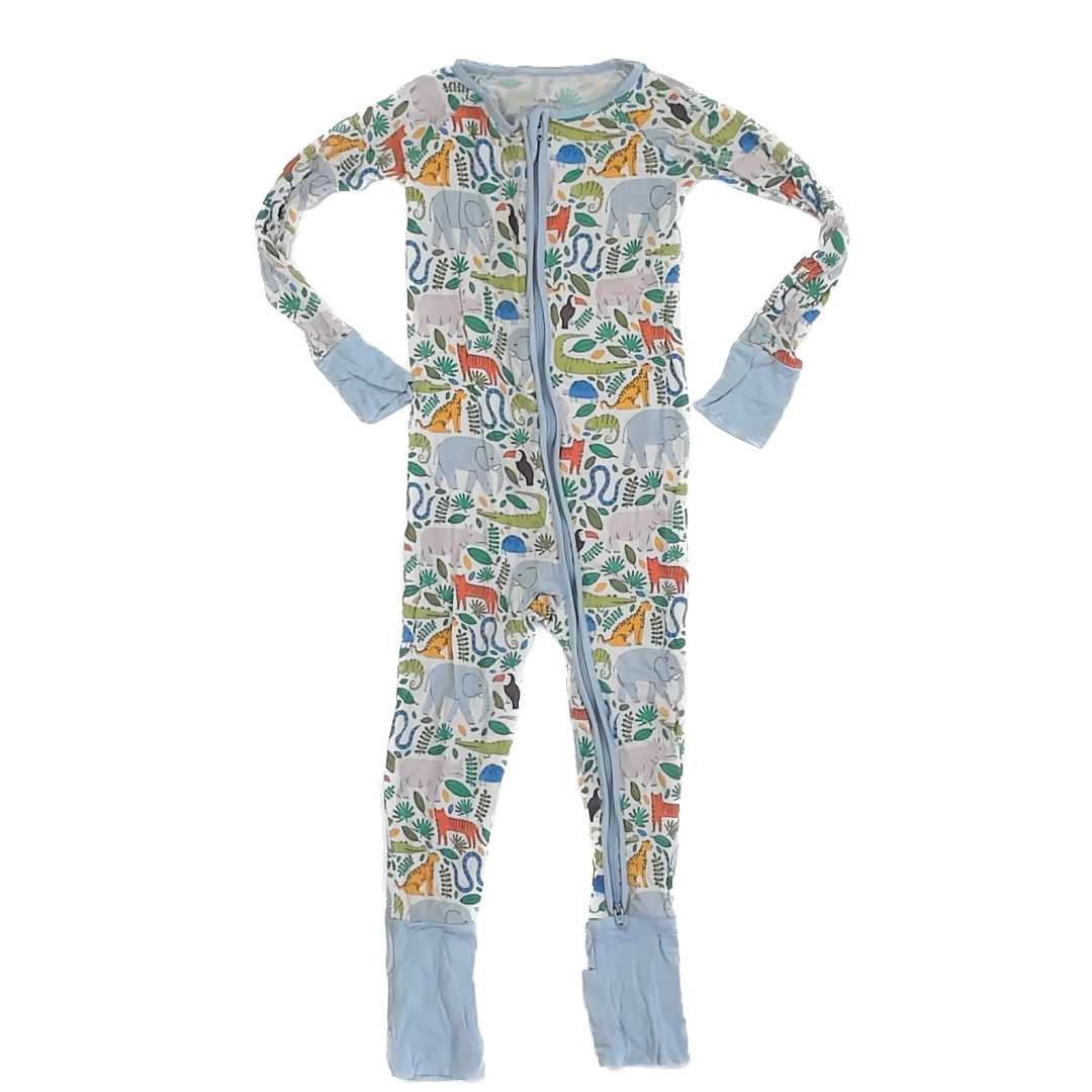 Little Sleepies Unisex Jungle 1-piece Non-footed Pajamas Size: 2T Jungle