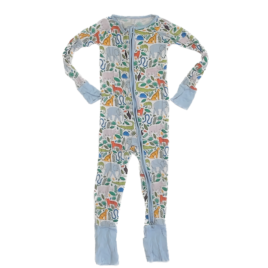 Little Sleepies Unisex Jungle 1-piece Non-footed Pajamas Size: 2T Jungle