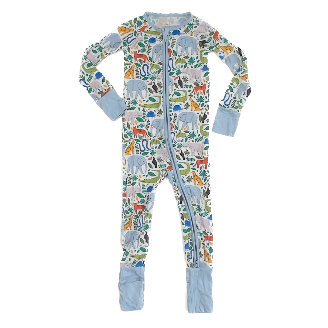 Little Sleepies Unisex Jungle 1-piece Non-footed Pajamas Size: 2T Jungle