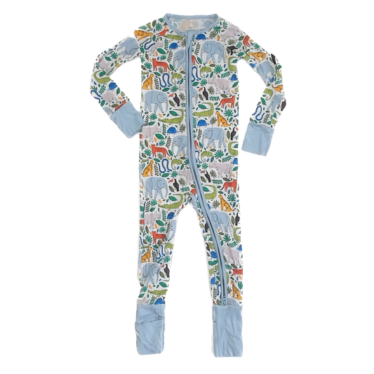 Little Sleepies Unisex Jungle 1-piece Non-footed Pajamas Size: 2T Jungle