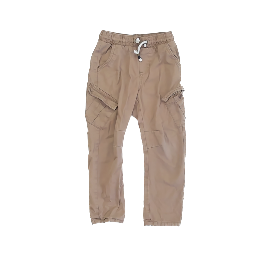 Cat & Jack Boys khaki lined Slacks Size: 4T khaki lined