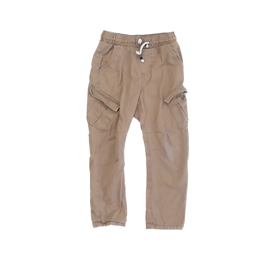 Cat & Jack Boys khaki lined Slacks Size: 4T khaki lined