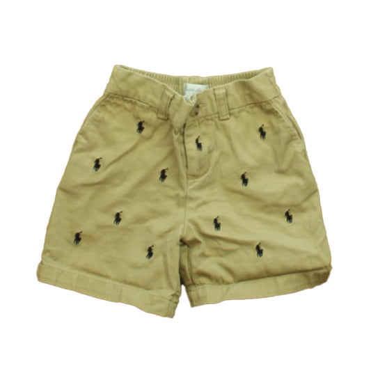 Ralph Lauren Boys Khaki | Navy Shorts Size: 24 Months