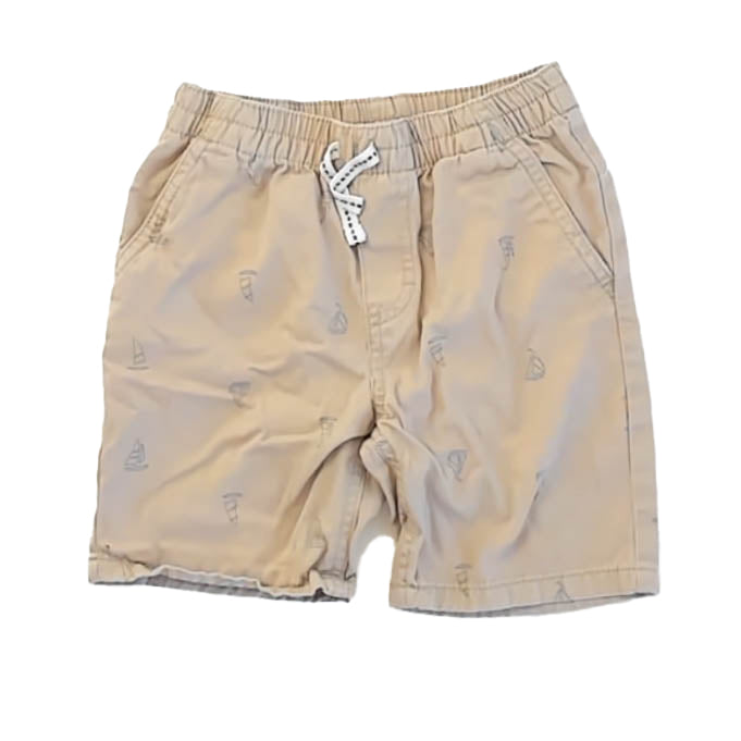 Nautica Boys Khaki Sailboats Shorts Size: 4T Khaki Sailboats