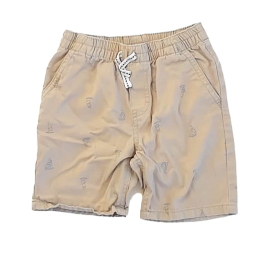 Nautica Boys Khaki Sailboats Shorts Size: 4T Khaki Sailboats