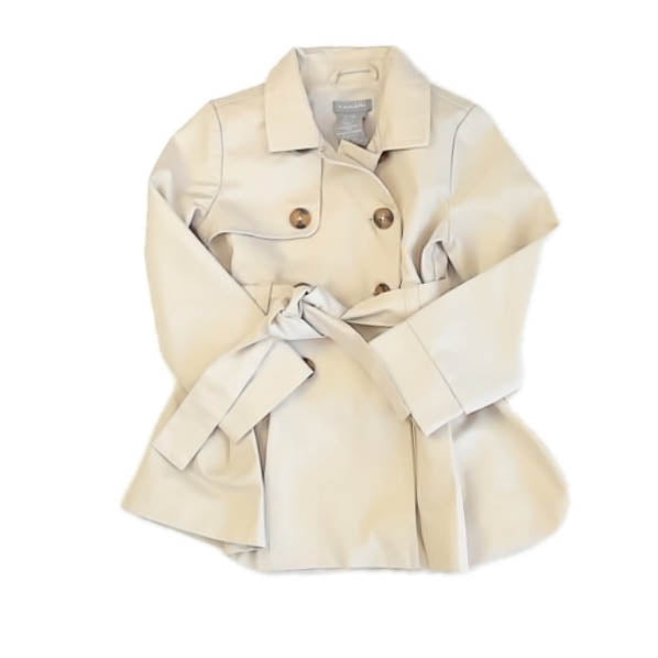Tahari Girls Khaki Rain Coat Size: 24 Months Khaki