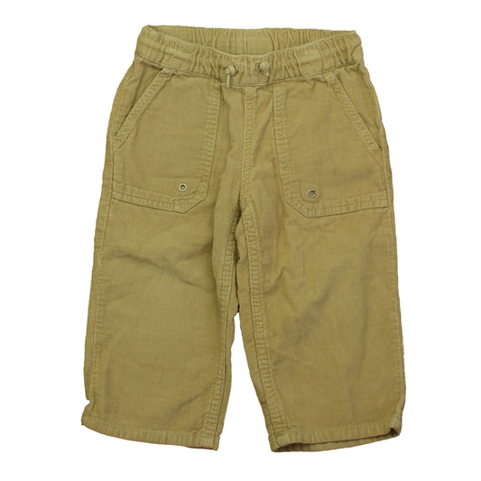 Hanna Andersson Boys Khaki Corduroy Pants Size: 18-24 Months Khaki