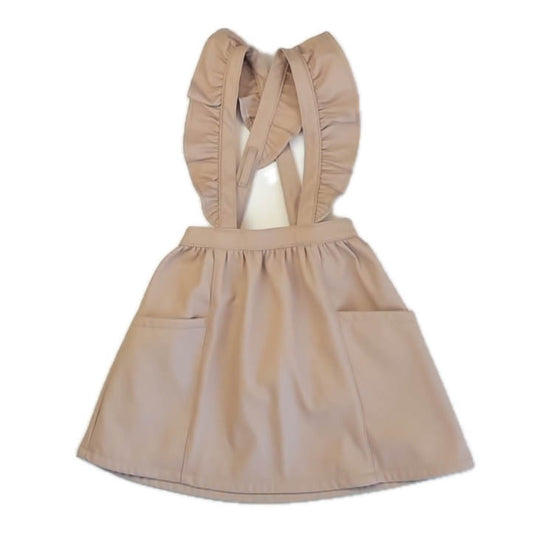 Wonder Nation Girls Khaki Jumper Size: 5T Khaki