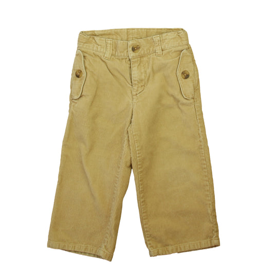 Janie and Jack Boys Khaki Corduroy Pants Size: 2T Khaki