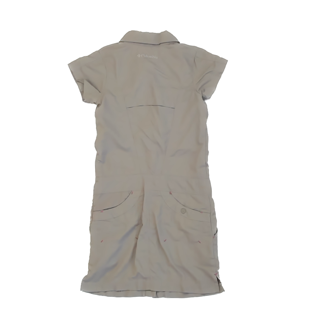 Columbia Girls Khaki Dress Size: 6 Years Khaki