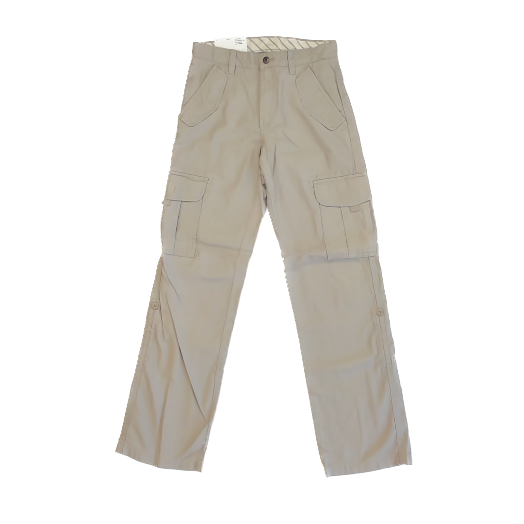 Uniqlo Boys Khaki Cargo Pants Size: 12 Years Khaki