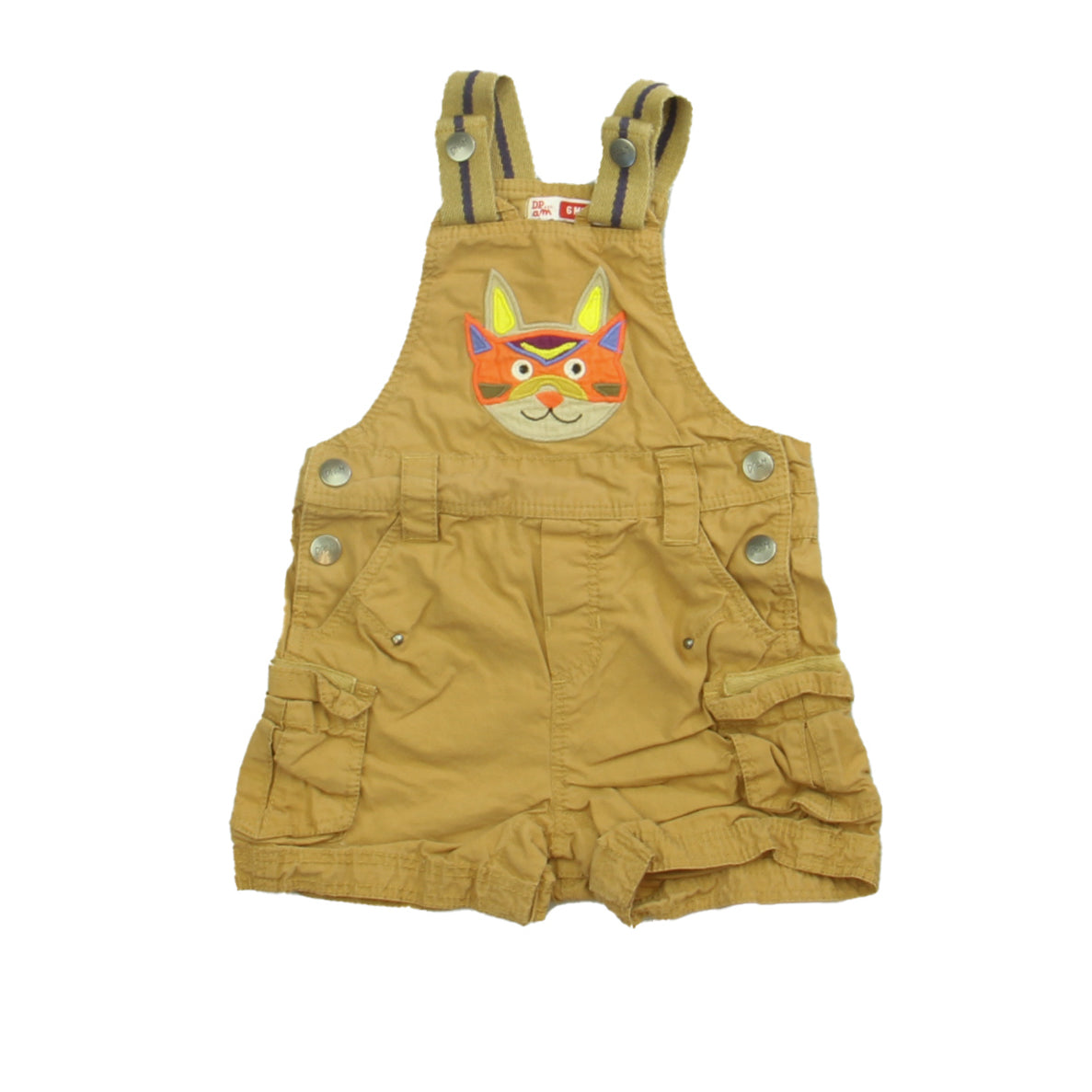 DPAm Boys Khaki Overall Shorts Size: 6 Months Khaki