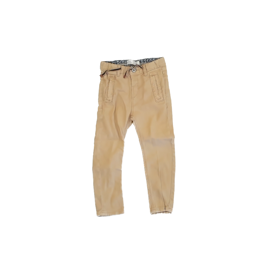 Zara Boys Khaki Pants Size: 3-4T Khaki
