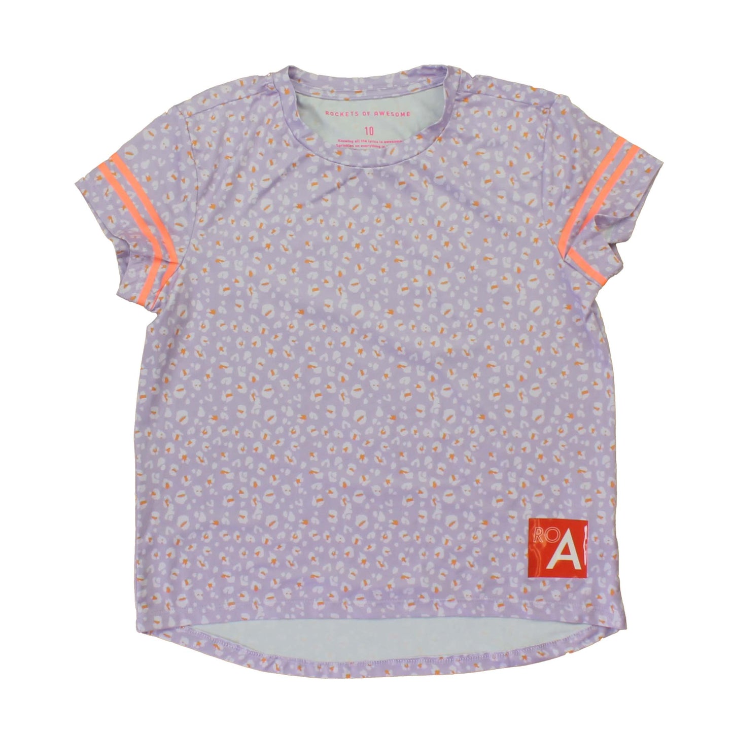 Rockets Of Awesome Girls Lavender | Coral Athletic Top Size: 10 Years