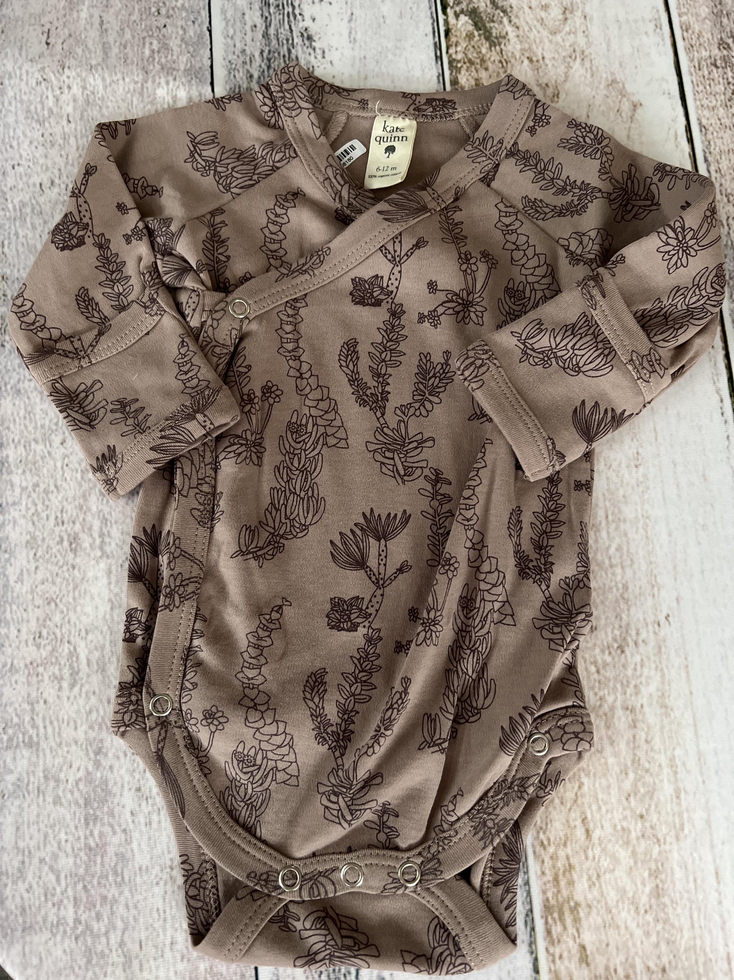 Kate Quinn Girls Lavender | Flowers Onesie Size: 6-12 months Lavender | Flowers