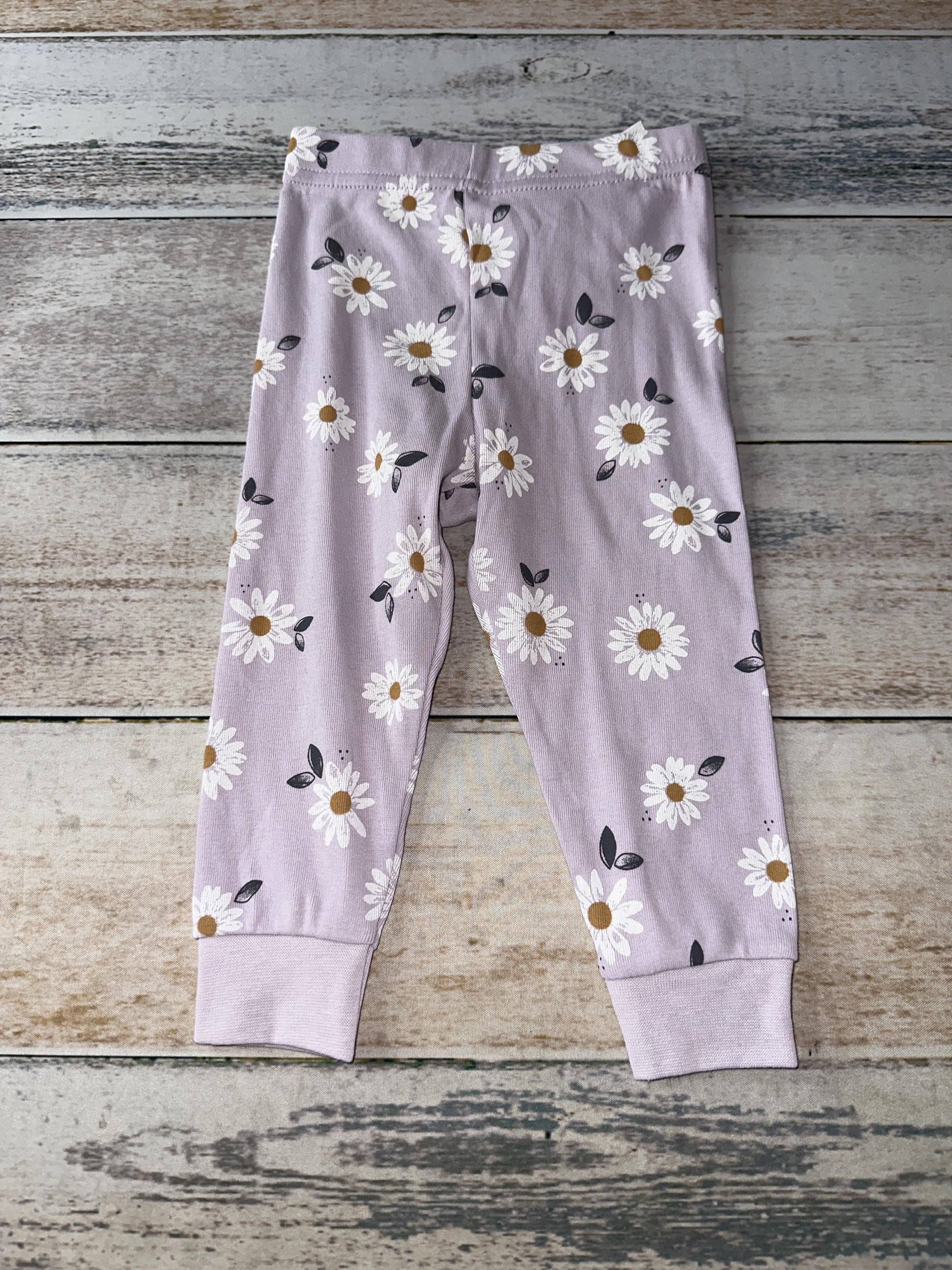 Petit Lemi Girls Lavender | Flowers Pajamas Size: 12 months Lavender | Flowers