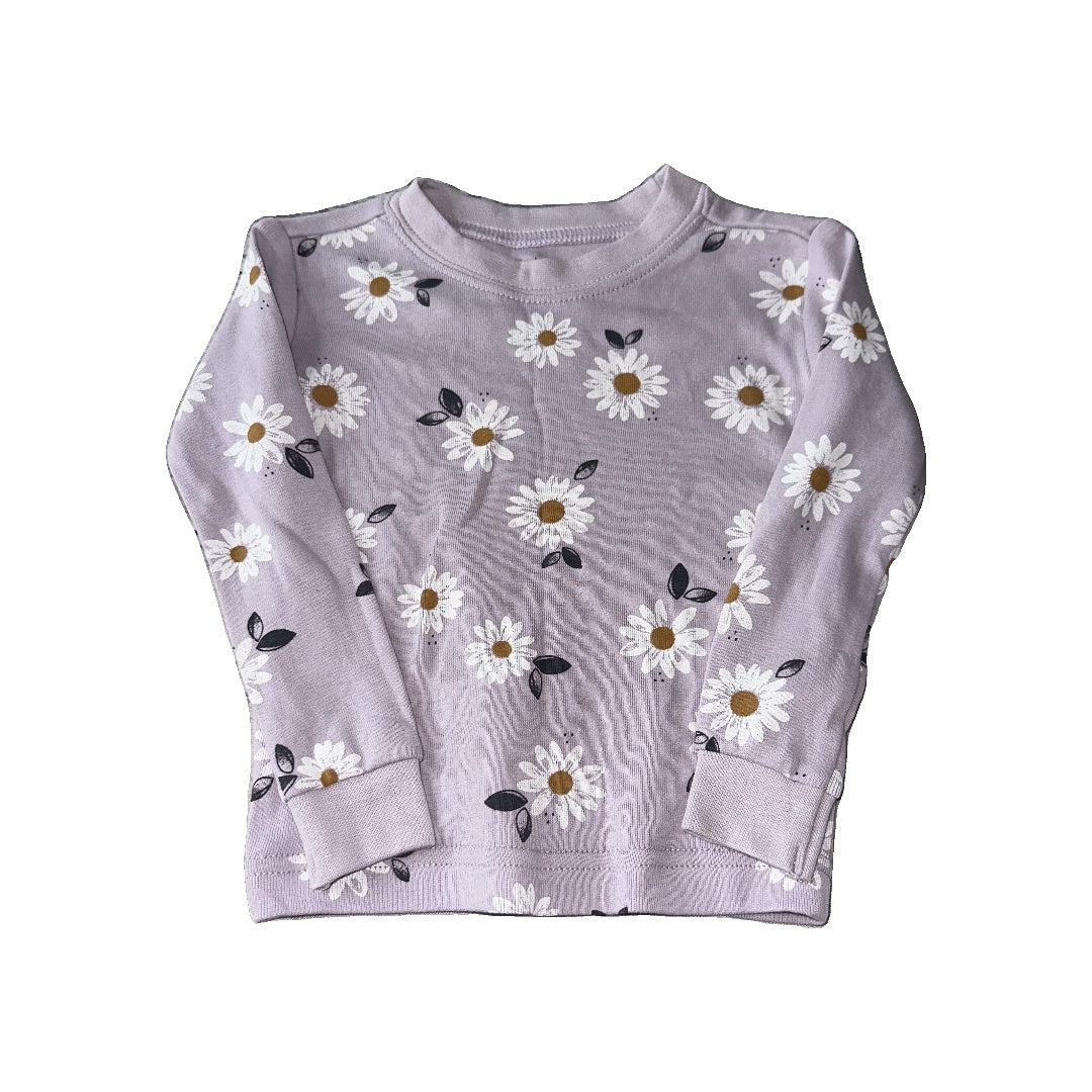 Petit Lemi Girls Lavender | Flowers Pajamas Size: 12 months Lavender | Flowers
