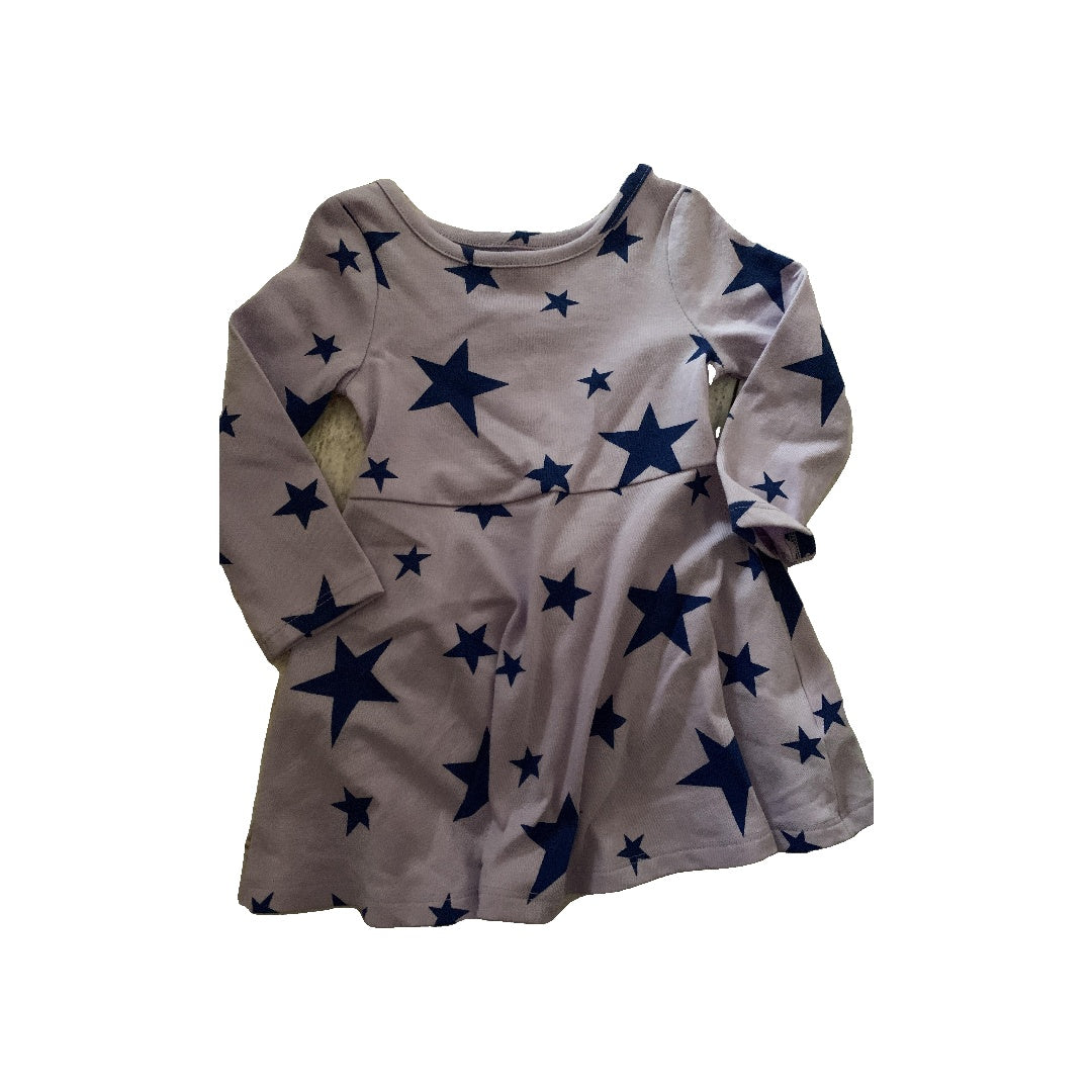 Cat & Jack Girls Lavender | Royal Blue | Stars Dress Size: 12M Lavender | Royal Blue | Stars