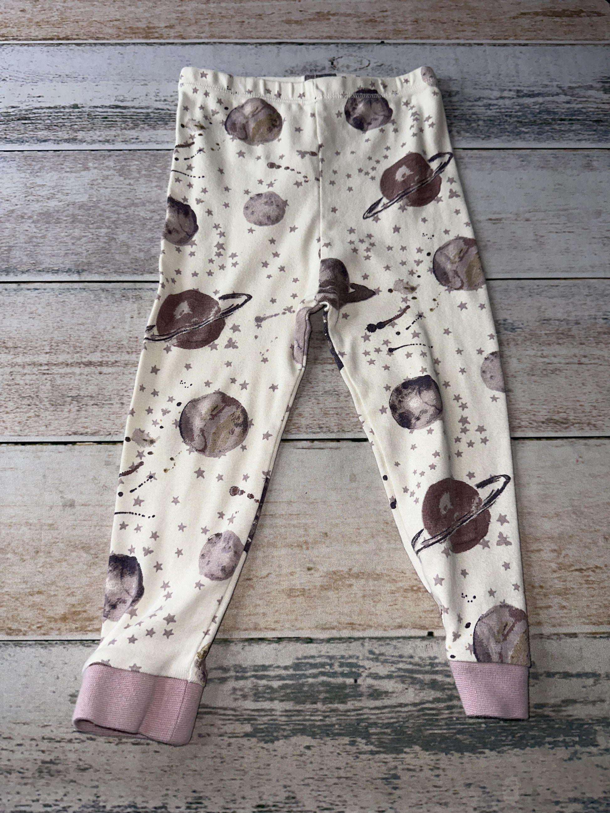 Burt's Bees Girls Lavender | Space Pajamas Size: 24 months Lavender | Space