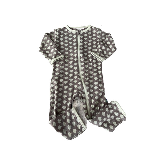 KicKee Pants Girls Lavender | White | Pattern Long Sleeve Outfit Size: 6-9 months Lavender | White | Pattern