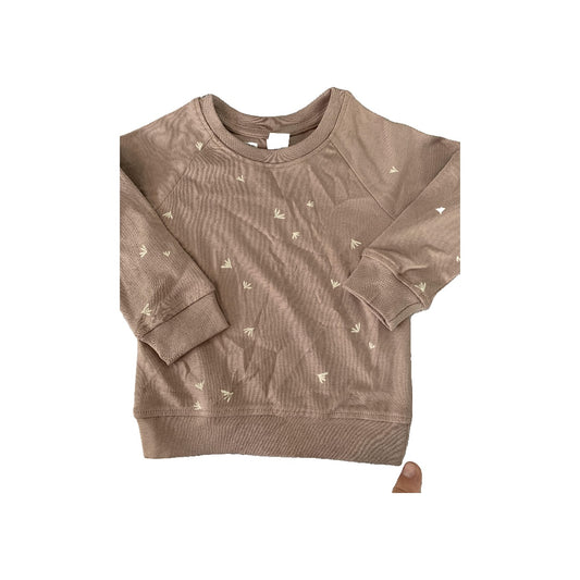 Colored Organics Girls Lavender | White | Pattern Sweater Size: 12-18 months Lavender | White | Pattern