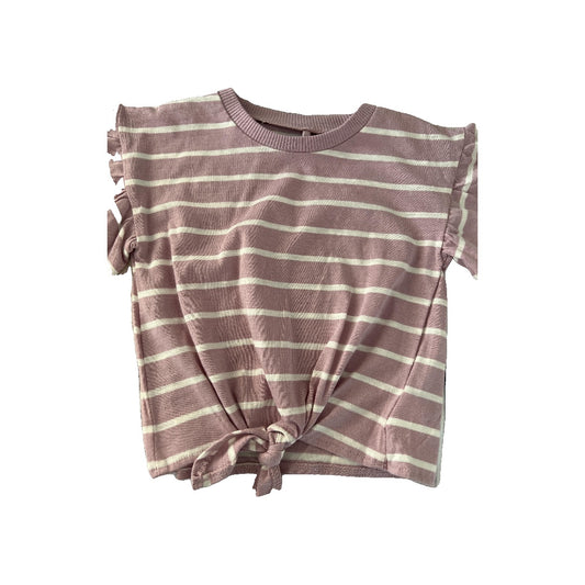 Jessica Simpson Girls Lavender | White | Stripe T-Shirt Size: 24 months Lavender | White | Stripe