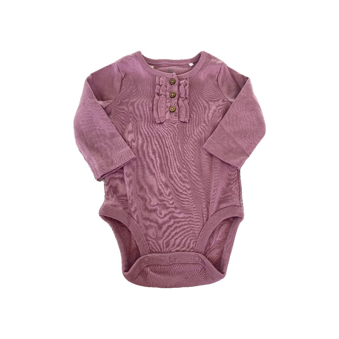 Oliver & Rain Girls Lavender Onesie Size: 6 months Lavender