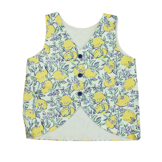 Classic Prep Girls Lemonade Stand Blouse Size: 6-14 Years Lemonade Stand