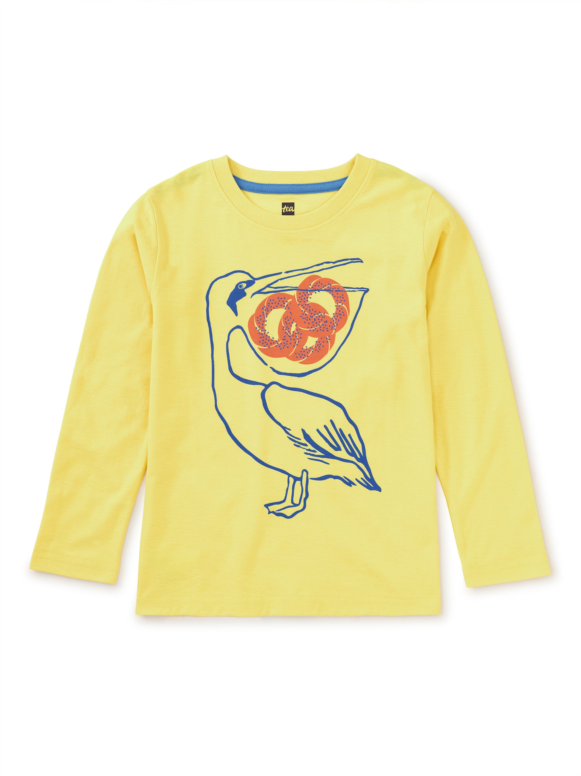 Tea Collection Boys Lemongrass Pelican T-Shirt Size: 8 Years Lemongrass Pelican