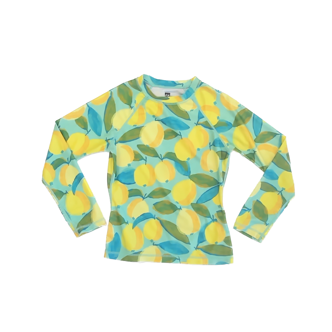 Tea Collection Girls Lemons Rashguard Size: *10-12 Years Lemons