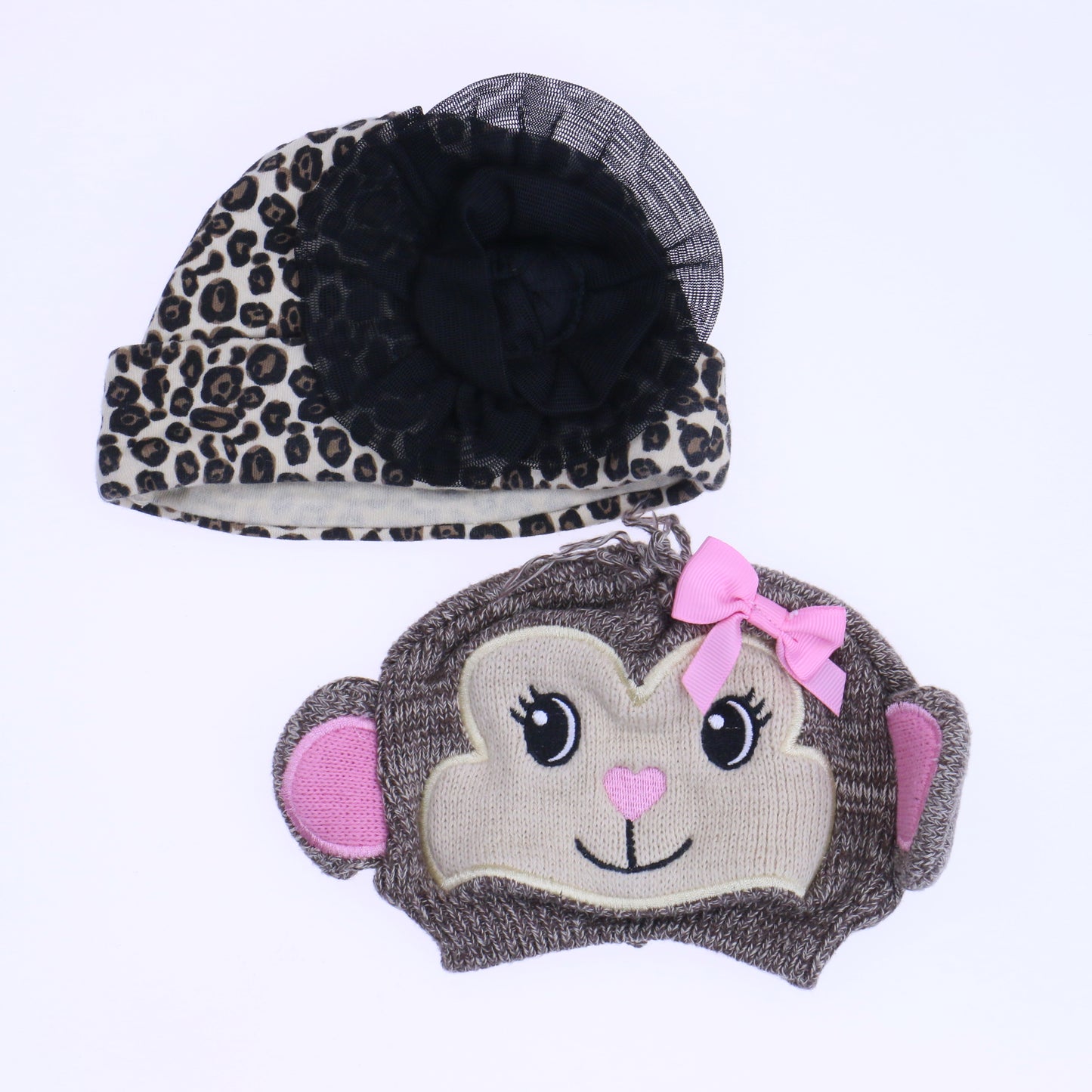 Unknown Brand Girls Leopard | Brown Hat Size: 0-6 Months Leopard | Brown