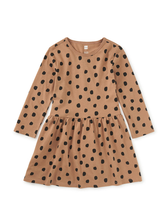 Tea Collection Girls Leopard Dots Dress Size: 5T Leopard Dots