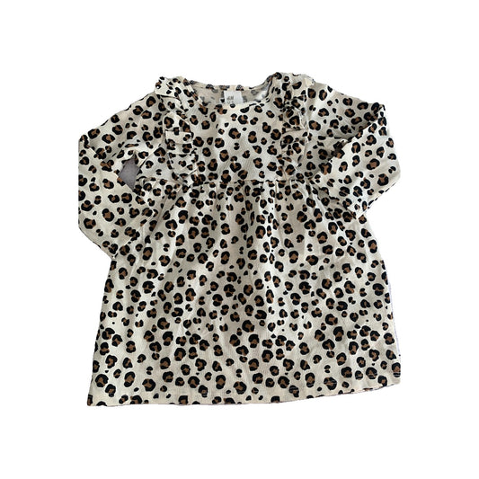 H&M Girls Leopard print Dress Size: 9 months Leopard print