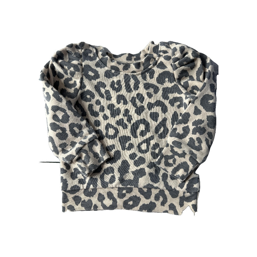 Grayson mini Girls Leopard print Sweater Size: 18 months Leopard print
