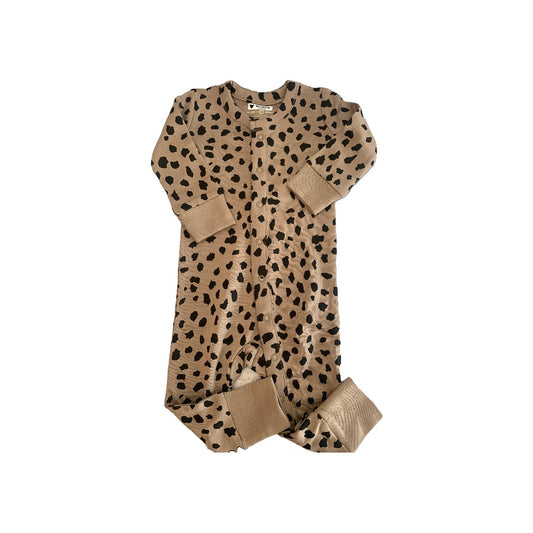 Colored Organics Girls Leopard print Long Sleeve Outfit Size: 0-3 months Leopard print