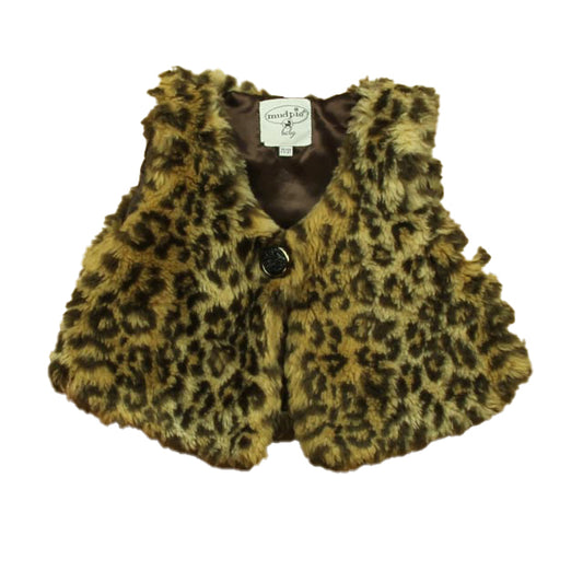 Mud Pie Girls Leopard Vest Size: 2-3T