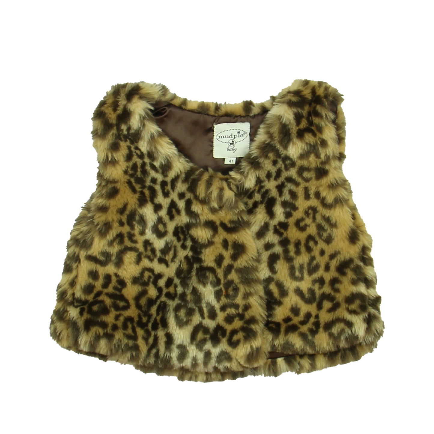 Mudpie Girls Leopard Vest Size: 4T Leopard