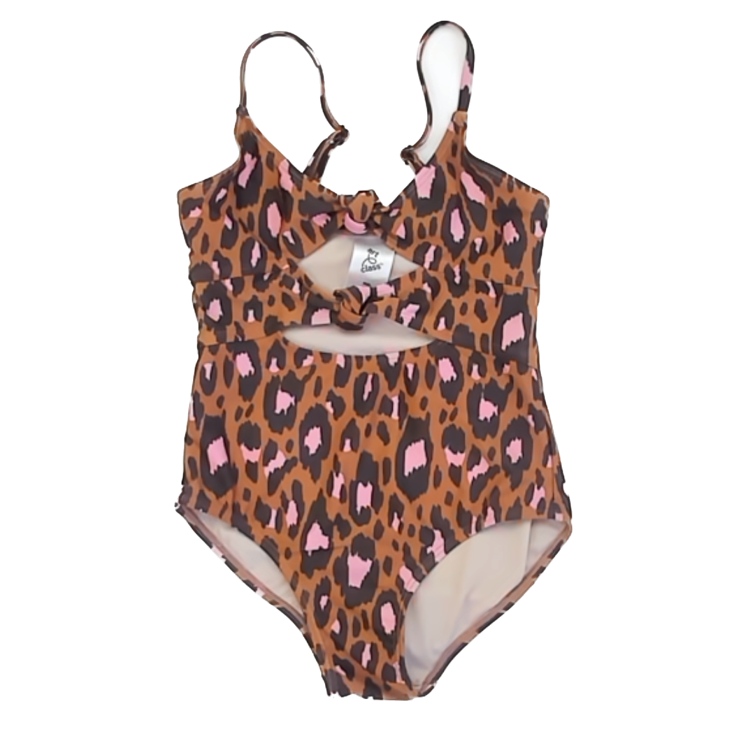 Art Class Girls Leopard 1-piece Swimsuit Size: M (8) Leopard