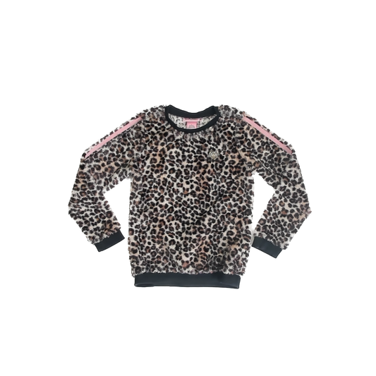 Juicy Couture Girls Leopard Sweatshirt Size: 7 Years Leopard