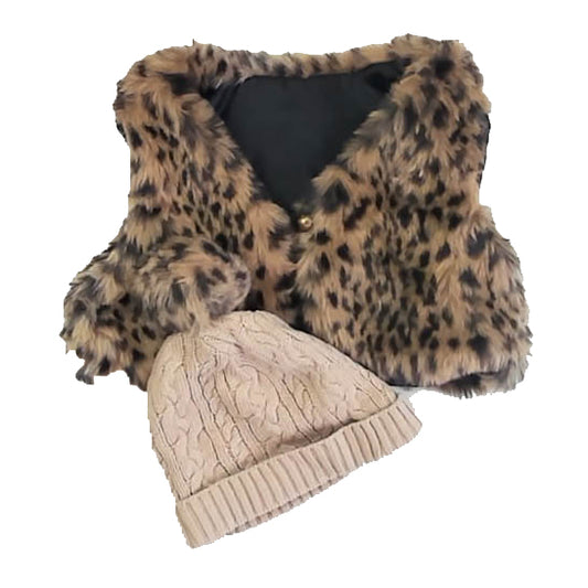 Rachel Zoe Girls Leopard Vest Size: 18 Months Leopard