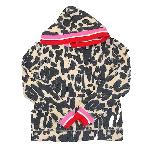 Rockets Of Awesome Girls Leopard Hoodie Size: 8 Years Leopard