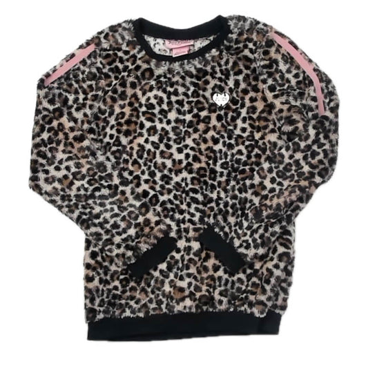 Juicy Couture Girls Leopard Long Sleeve Shirt Size: 7 Years Leopard