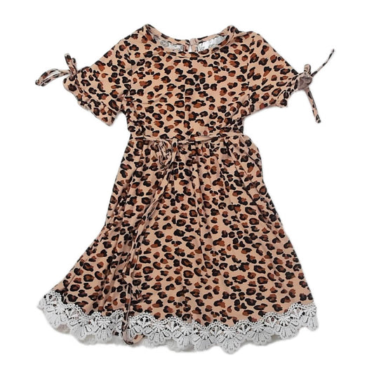 Rare Editions Girls Leopard Dress Size: 5T Leopard